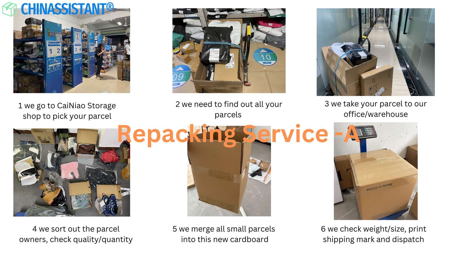 China repacking service Chinassistant