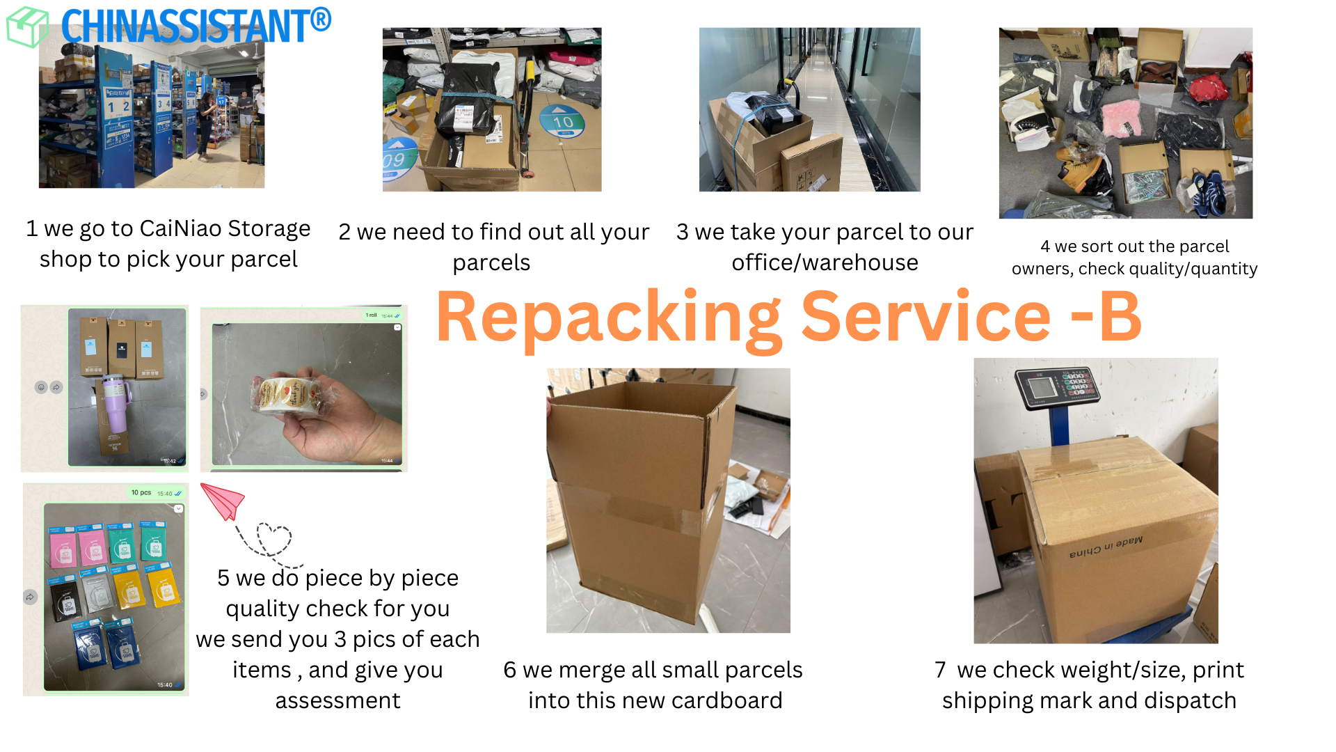 china repacking service chinassistant