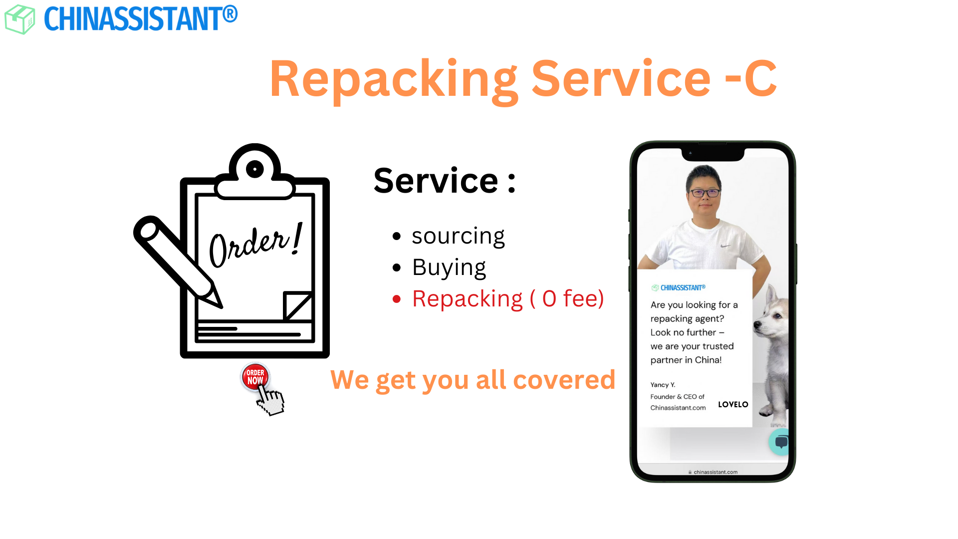 chinassistant repacking service price